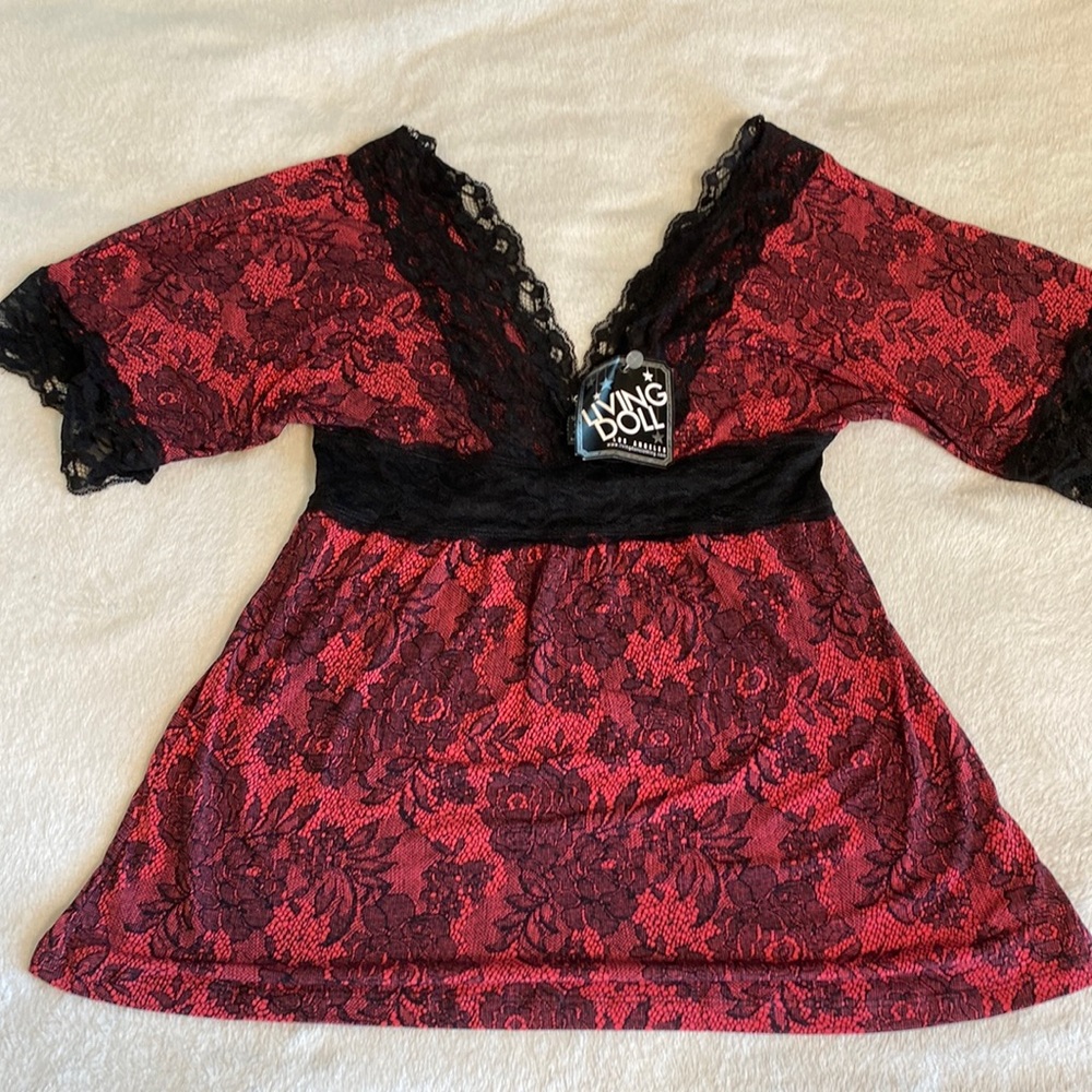 Living doll Los Angeles babydoll top vintage BNWT
